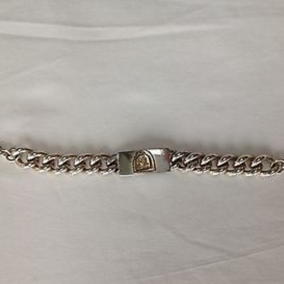 Heavy Ralph Lauren RLL Silver Tone Chain Link Men's Women's Toggle Bracelet. - Picture 2 of 4